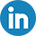 social linkedin button blue icon